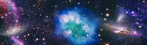 Красочный Космический Фон Звездами Галактика Звездами Космической Пылью Вселенной Глубокой — стоковое фото