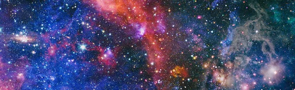 Csillagok Galaxisok Űrben Kozmosz Művészet Kép Elemeit Nasa Bocsátotta Rendelkezésre — Stock Fotó