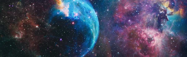 高精細スターフィールドの背景 星空の宇宙背景テクスチャ カラフルな星空 スカイ外宇宙背景 — ストック写真