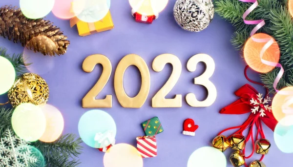 Новий Рік 2023 Рік Сезонна Упаковка Новорічні Атрибути — стокове фото