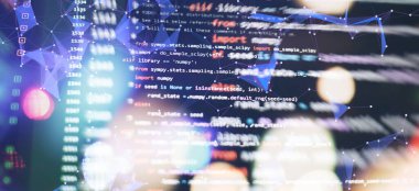 Mobil uygulama geliştiricisi. Yenilikçi başlangıç projesi. Web sitesi programlama kodu. IT işi.