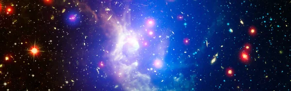 Красочный Космос Звёздной Пылью Молочным Путём Волшебная Цветовая Галактика Бесконечная — стоковое фото