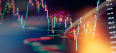 Mum çubuğu grafiği grafiği çizelgesinde Bullish point ya da bearish point, yukarı ya da aşağı eğilim göstergesi