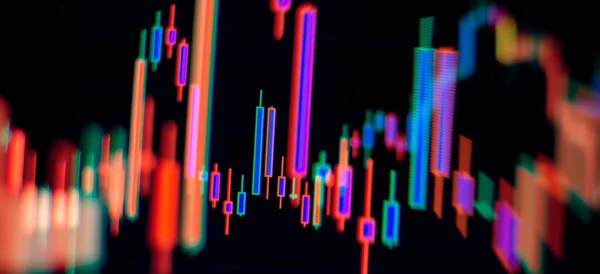 Negociação Ações Criptomoeda Background Charts Instrumentos Financeiros — Fotografia de Stock