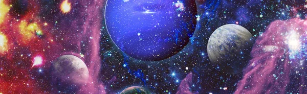 Planeten Fantastische Science Fiction Tapete Kosmische Landschaft — Stockfoto