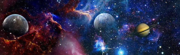Planeten Fantastische Science Fiction Tapete Kosmische Landschaft — Stockfoto