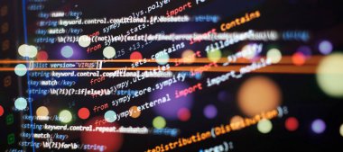 Programlama ve kodlama teknolojileri geliştiriyoruz. Ofiste web sitelerinin kodları üzerinde çalışan bir geliştirici. Teknoloji geçmişi.