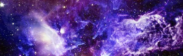 Céu Noturno Estrelas Panorama Vista Universo Espaço Tiro Láctea Galáxia — Fotografia de Stock