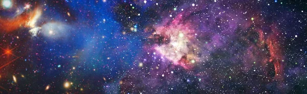 宇宙にある美しい銀河です 宇宙には何十億もの銀河があります アブストラクト空間背景 — ストック写真
