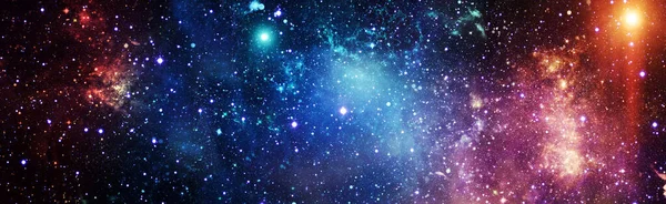 宇宙背景 超新星爆発 明るい星の星雲 遠くの銀河 要旨画像 — ストック写真