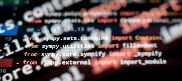 Programação Software Tempo Trabalho Código Texto Escrito Criado Inteiramente — Fotografia de Stock
