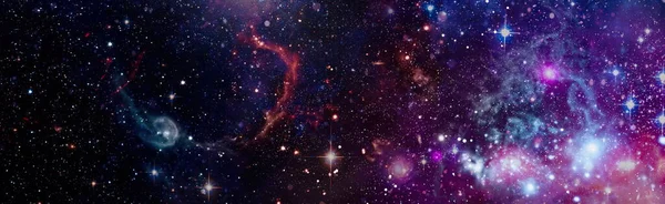 Panorama Space Scene Stars Galaxies Elements Image Furnished Nasa — Stockfoto