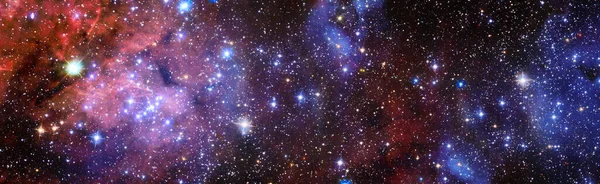星空の宇宙背景テクスチャ カラフルな星空 Nasaが提供する要素 — ストック写真
