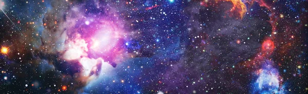 Panorama Universe Space Beautiful Science Fiction Wallpaper Elements Image Furnished — Fotografia de Stock