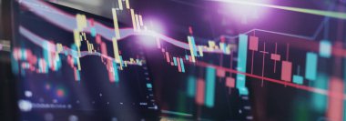 Finansal yatırım için uygun borsa veya önx ticaret grafiği ve şamdan grafiği