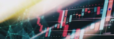 Ticaret için gösterge panelindeki yatırım istatistikleri ve göstergeleri analiz ediliyor