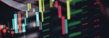 Ticaret için gösterge panelindeki yatırım istatistikleri ve göstergeleri analiz ediliyor