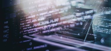 Defter, yakın plan fotoğraf. CSS, JavaScript ve HTML kullanımı. Fonksiyon kaynak kodunu kapat. Bilgi teknolojisinin soyut arkaplanı.