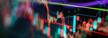 Dijital kripto para biriminin ses ve zaman aralıklarının grafiksel temsili geçmiş fiyat hareketleri