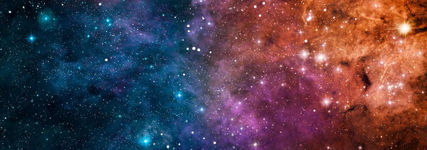 Magic color galaxy. Infinite universe and starry night. Bright Star Nebula. Distant galaxy. Abstract image.