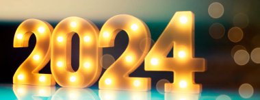 Mutlu Noeller ve mutlu yıllar, Banner. Mutlu yıllar 2024. 2024 sayısından bir sembol