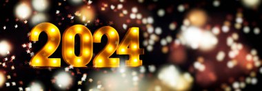 Mutlu Noeller ve mutlu yıllar, Banner. Mutlu yıllar 2024. 2024 sayısından bir sembol