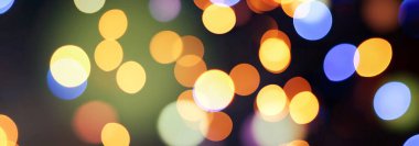 Bokeh daireleri arka plan simlerini bulanıklaştırır