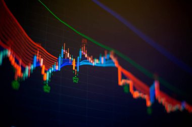 Hisse senedi ticareti, kripto para birimi geçmişi. Pazar Analizi. Çubuk grafikler, Diyagramlar finansal rakamlar