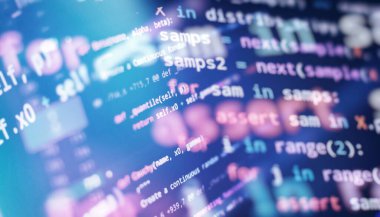 Web sitesi programlama kodu. IT işi.