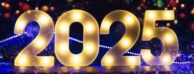 tatil web pankartı Mutlu yıllar 2025