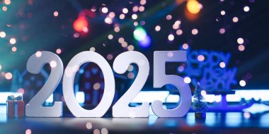 2025 yılının geçmişi. Güzel Panoramik Ağ Pankartı