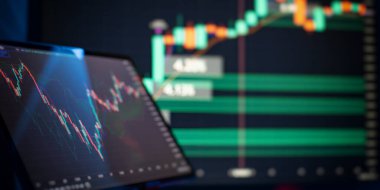 Mum çubuğu grafiği borsa yatırım ticaretinin grafiği.