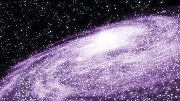 Viaje Cósmico Través Del Universo Galaxia Fascinante Belleza Celestial Exploración — Vídeo de stock