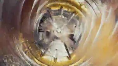 Metal fıçı santrifüjünde bal elle çıkarılıyor. Çerçeveler dönüyor, arıcılar pompalanıyor, evdeki bal peteklerinden organik nektar alınıyor. Yüksek kalite 4k görüntü