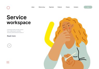 Creative Workspace: Video Konferansı, modern düz vektör konsepti ile sanal iş buluşması bağlantısı, işbirliği, dijital etkileşim, uzaktan çalışma, üretkenlik
