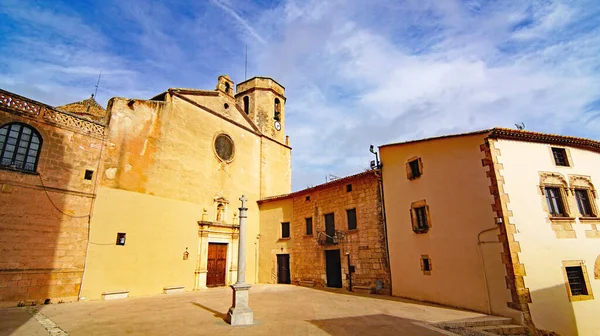 Eglise Sant Marti Château Altafulla Tarragone Catalogne Espagne Europe — Photo