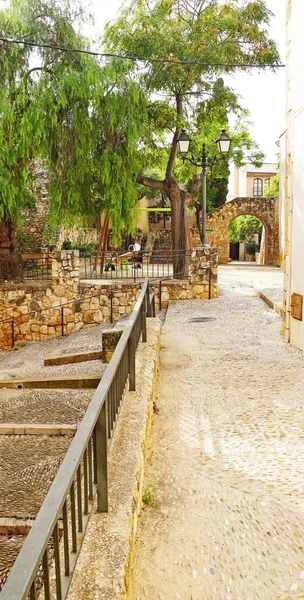 サンマルティ教会とアルタフルラ城 タラゴナ カタルーニャ スペイン ヨーロッパ — ストック写真