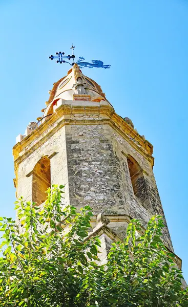 Kirche Von Sant Jaume Und Burg Von Creixell Tarragona Katalonien — Stockfoto