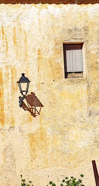 Altafulla Várának Régi Lámpaoszlopa Tarragona Katalónia Spanyolország Európa — Stock Fotó