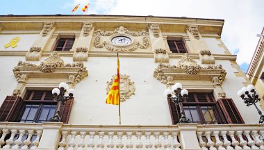 Market and other buildings in Reus, Tarragona, Catalunya, Spain, Europe
