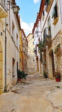 Tarragona, Katalunya, İspanya ve Avrupa 'daki San Vicente de Calders ya da Sant Vicens de Calders kilisesi ve köyü