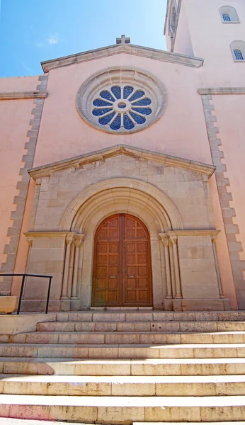 Kirche Und Burg Der Stadt Llorens Del Penedes Bajo Panads — Stockfoto
