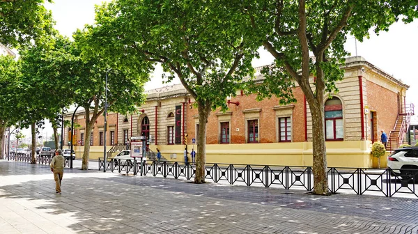 Здание Железнодорожного Вокзала Эль Вендрель Каталония Испания Европа — стоковое фото
