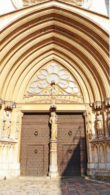 Tarragona, Katalunya, İspanya, Avrupa 'daki San Antonio Portal ve cephesi