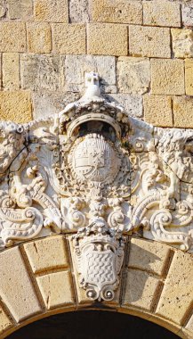 Tarragona, Katalunya, İspanya, Avrupa 'daki San Antonio Portal ve cephesi
