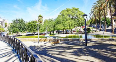 Plaza de La Sardana en el Vendrell, Tarragona, Catalunya, İspanya, Avrupa