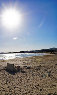 El Vendrell, Tarragona, Katalunya, İspanya, Avrupa 'daki Comarruga plajı ve limanı