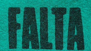 Rulet oyunu için yeşil masa örtüsü ya da paspas