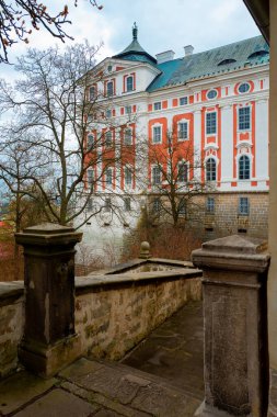 2022-04-21 Ünlü Benedictine Manastırı. Broumov, Hradec Kralove, Çek Cumhuriyeti.