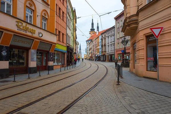 2022 Stara Ulica Ołomuńcu Republika Czeska — Zdjęcie stockowe